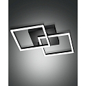 Applique et plafonnier BARD IP20, satiné, noir gradable