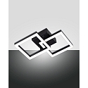 Applique et plafonnier BARD IP20, satiné, noir gradable