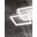 Fabas Luce Luminaire de plafond BARD petit, 2 voies IP20, satin�, blanche gradable