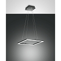 Luminaire à suspension BARD carré, dimmable IP20, anthrazit, satiné gradable