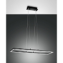 Luminaire à suspension BARD IP20, satiné, noir gradable