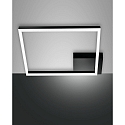 Luminaire de plafond BARD IP20, satiné, noir gradable