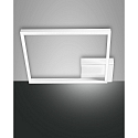 Luminaire de plafond BARD 42X42 grand, 1 voie, contr�lable par la voix, Smartluce inclus IP20, satin�, blanche gradable