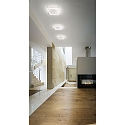 Luminaire de plafond BARD grand, 1 voie IP20, satin�, blanche gradable