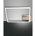 Luminaire de plafond BARD 42X42 grand, 1 voie, contr�lable par la voix, Smartluce inclus IP20, or mat, satin� gradable