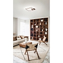 Fabas Luce ceiling luminaire BARD IP20, rust brown, satined dimmable