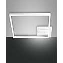 Luminaire de plafond BARD grand, 1 voie IP20, satin�, blanche gradable