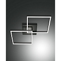 Luminaire de plafond BARD 65X65 grand, 2 voies, contr�lable par la voix, Smartluce inclus IP20, anthrazit, satin� gradable