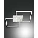 Luminaire de plafond BARD 65X65 grand, 2 voies, contr�lable par la voix, Smartluce inclus IP20, satin�, blanche gradable