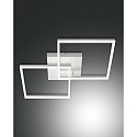 Luminaire de plafond BARD grand, 2 voies IP20, satin�, blanche gradable