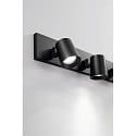 Fabas Luce Rampe de projecteurs MODO 4 flammes, r�glable GU10 IP20, noir gradable