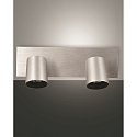 Spot MODO, GU10, 2x 35W, IP20, brushed aluminum