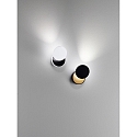 Fabas Luce LED Wall luminaire ARA, 2x 6W, 3000K, 1080lm, IP20, black
