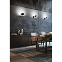 Fabas Luce LED Wall luminaire ARA, 2x 6W, 3000K, 1080lm, IP20, black