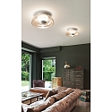 Luminaire de plafond VINTAGE direct, indirect IP20, aluminium bross�, ambre, blanche gradable