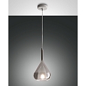 Luminaire à suspension LILA à 1 flamme E27 IP20, couleurs fumée, blanche gradable
