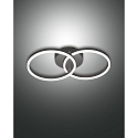 LED Wall luminaire GIOTTO, incl. Smartluce, 2x 18W, 3000K, 3240lm, IP20, black