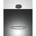Luminaire � suspension GIOTTO 1 voie, contr�lable par la voix, Smartluce inclus IP20, satin�, noir gradable