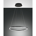 Luminaire � suspension GIOTTO 1 voie IP20, satin�, noir gradable