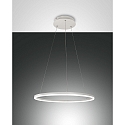Luminaire � suspension GIOTTO 1 voie, contr�lable par la voix, Smartluce inclus IP20, satin�, blanche gradable