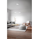 Luminaire � suspension GIOTTO 1 voie, contr�lable par la voix, Smartluce inclus IP20, satin�, blanche gradable