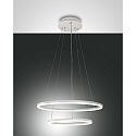 Luminaire � suspension GIOTTO 2 voies, contr�lable par la voix, Smartluce inclus IP20, blanche gradable