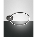 Luminaire de plafond GIOTTO 1 voie, contr�lable par la voix, Smartluce inclus IP20, satin�, noir gradable