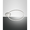 Luminaire de plafond GIOTTO 1 voie, contr�lable par la voix, Smartluce inclus IP20, satin�, blanche gradable