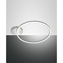 Luminaire de plafond GIOTTO � 60CM SINGLE grand, 1 voie IP20, satin�, blanche gradable