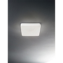 Fabas Luce Plafonnier ext�rieur FOLK avec capteur, carr� IP65, blanche gradable