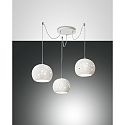 Luminaire � suspension CORVARA 3 flammes, r�glable E27 IP20, blanche gradable