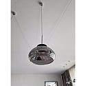 Luminaire à suspension ARABELLA court IP20, noir, blanche gradable