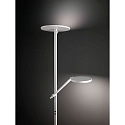 Fabas Luce Plafonnier  REGINA avec spot LED, dimmable IP20, satin�, blanche gradable