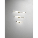 Fabas Luce LED Wall luminaire RAPALLO, 1x 14W, 3000K, 1470lm, IP44, satin brass