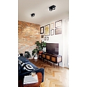Fabas Luce Spot SMOOTH, GU10, 2x 10W, IP20, black