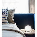 Fabas Luce Lampe de table MORGANA court, dimmable G9 IP20, chrome gradable