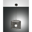 Luminaire � suspension GLICINE � 1 flamme E27 IP20, noir 