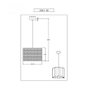 Fabas Luce Luminaire � suspension GLICINE � 1 flamme E27 IP20, noir 