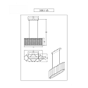 Fabas Luce pendant luminaire GLICINE 2 flames E27 IP20, white