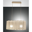 Luminaire � suspension GLICINE � 2 flammes E27 IP20, or mat