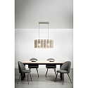 Fabas Luce Luminaire � suspension GLICINE � 2 flammes E27 IP20, or mat