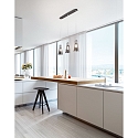 Fabas Luce Pendant luminaire DAFNE, E27, 3x 40W, IP20, black/fumé