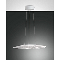 Luminaire � suspension VELA petit, ovale, dimmable, contr�lable par la voix, Smartluce inclus IP20, transparent