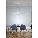 Fabas Luce Luminaire � suspension VELA petit, ovale, dimmable, contr�lable par la voix, Smartluce inclus IP20, transparent