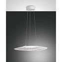 Luminaire � suspension VELA petit, ovale IP20, transparent, blanche gradable