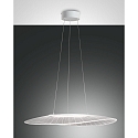 Luminaire � suspension VELA grand, ovale IP20, transparent, blanche gradable