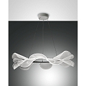 Luminaire à suspension SYLVIE rond, dimmable IP20, transparent, blanche gradable