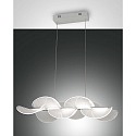 Luminaire à suspension SYLVIE court, contrôlable par la voix, Smartluce inclus IP20, transparent, blanche gradable