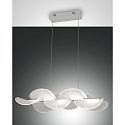 Luminaire à suspension SYLVIE court IP20, transparent, blanche gradable