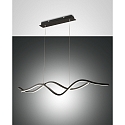 Luminaire � suspension SINUO IP20, satin�, noir gradable
